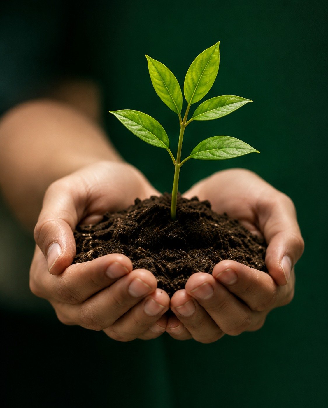 Noble Prime Vision of sustainability showing a seedling in hands as seen in image_ea2b48.jpg